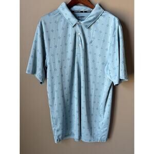 Hooey Cowboy Golf Polo Shirt Blue Men's Size XXL